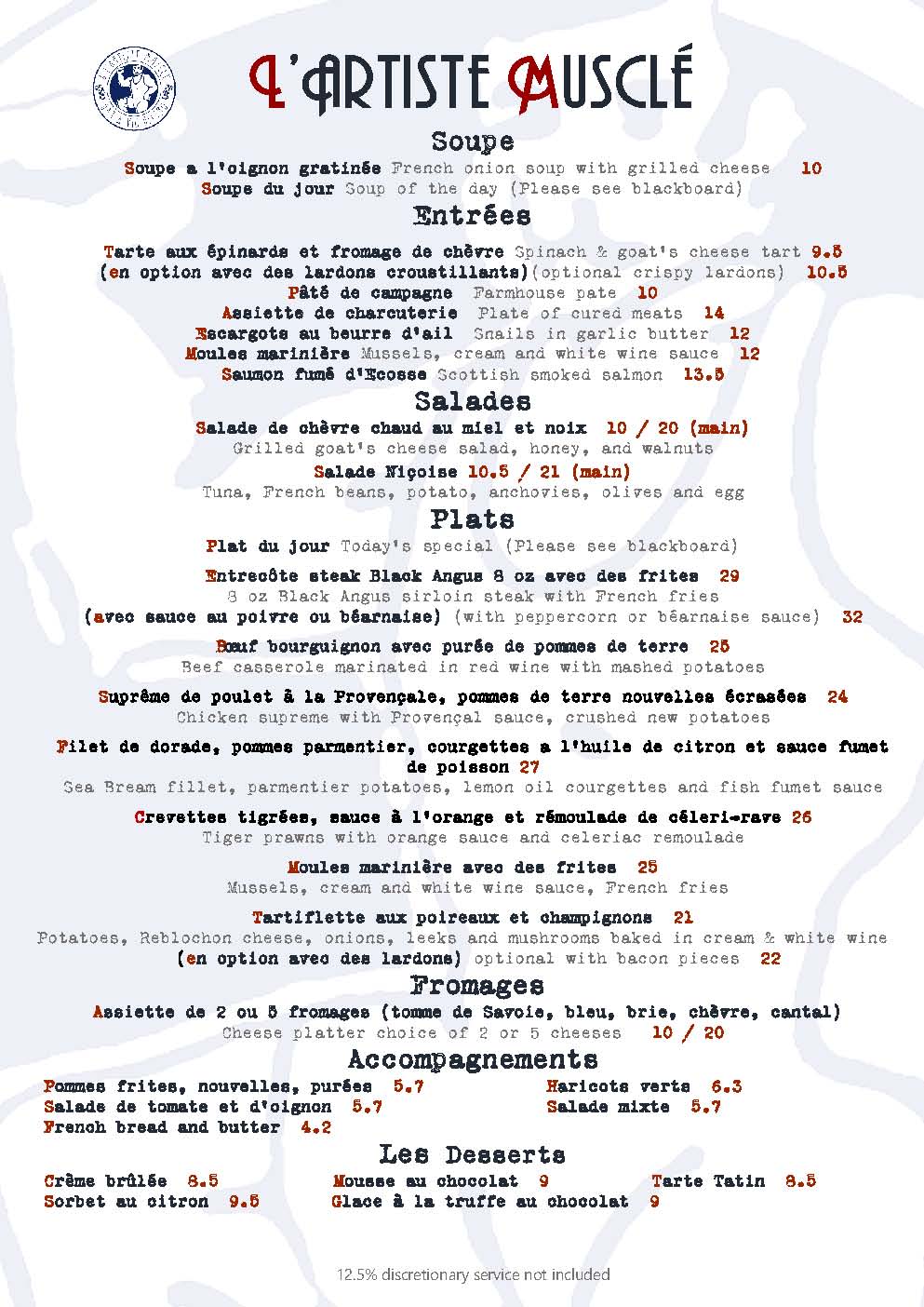 French Bistro Restaurant in Mayfair, London